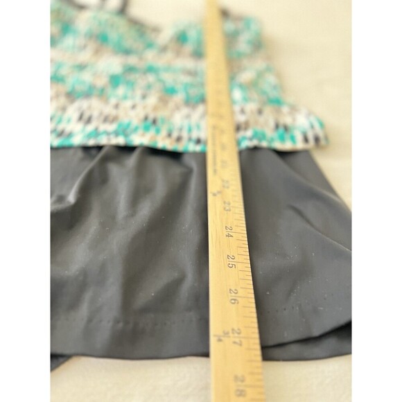 Le Cove Swimdress Women’s Size 14 Teal Ikat Removable Straps - Picture 11 of 11